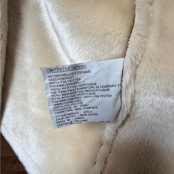 Chic Brown Teddy Jacket with Cream Accents - Picture 8 of 8